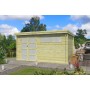 Photo de face de l'Abri de jardin 12m2 Portland - Imprégnation verte