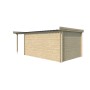 Vue de dos du Pool House 17m2 Portland 565x295+10cm