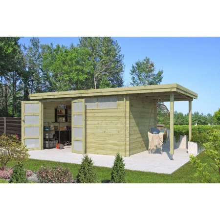 Photo du Pool House 17m2 Portland - Imprégnation verte