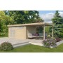 Photo de coté du Pool House 20m2 Portland - Toiture en bac acier