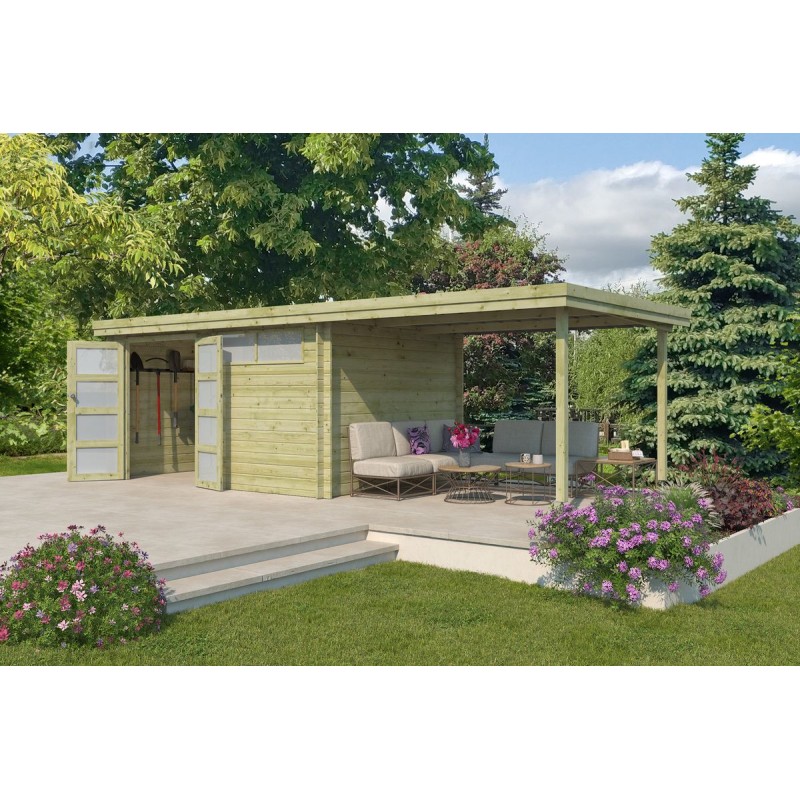 Photo du Pool House 20m2 Portland - Imprégnation verte
