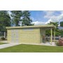 Photo de face du Pool House 20m2 - Imprégnation verte