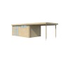Vue du Pool House 24m2 - Bac acier laqué