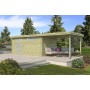 Photo de face du Pool House 24m2 Portland - Imprégnation verte
