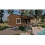 Photo du Chalet bois habitable RE2020 Erica – 50 m², toit plat