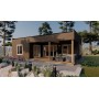 Photo du Chalet bois habitable RE2020 Erica – 50 m², 2 chambres, toit plat