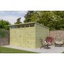 Photo de profil de l'Abri en bois massif 10m2 Q-Line 360x300cm