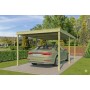 Carport bois BUDGET 302x502 cm traite autoclave classe 3 pour une voiture
