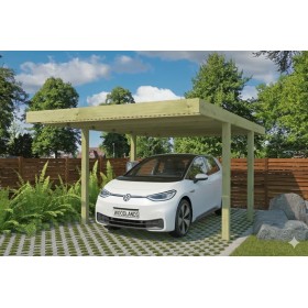 Carport bois 1 voiture 307x554 cm autoclave classe 3
