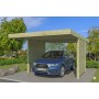 Carport bois avec cloisons 307x554 cm autoclave classe 3