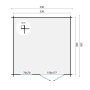 Chalet de Jardin en Bois Otomis 11,4 m² | Madriers 28mm | Jardin et Chalet