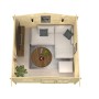 Chalet de Jardin en Bois Otomis 11,4 m² | Madriers 28mm | Jardin et Chalet