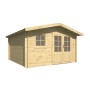 Chalet de Jardin en Bois Otomis 11,4 m² | Madriers 28mm | Jardin et Chalet