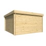 Toit de chalet de jardin en bois d'une surface de 12m2