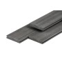 Lame de terrasse composite PuraShield 2,3 x 13,8, système de clipsage, massif, gris foncé