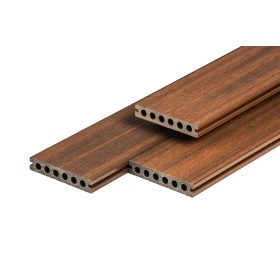 Lame de terrasse composite PuraShield 2,3 x 13,8, système de clipsage, alvéolaire, Ipé