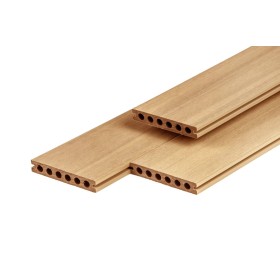 Lame de terrasse composite PuraShield 2,3 x 13,8, système de clipsage, alvéolaire, cèdre
