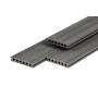 Lame de terrasse composite PuraShield 2,3 x 13,8, système de clipsage, alvéolaire, gris foncé