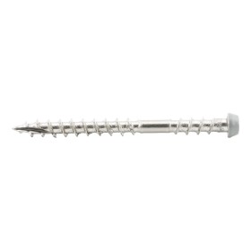 Vis pour terrasse en bois et composite gris clair PuraFix inox – M5,3 x 58 mm (x75)