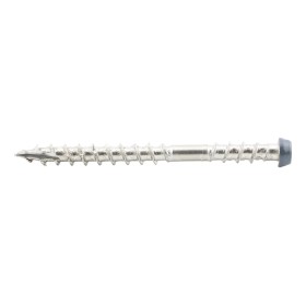 Vis à lames de terrasse PuraFix M5,3 x 58 mm en acier inoxydable gris foncé – Lot de 75 pièces