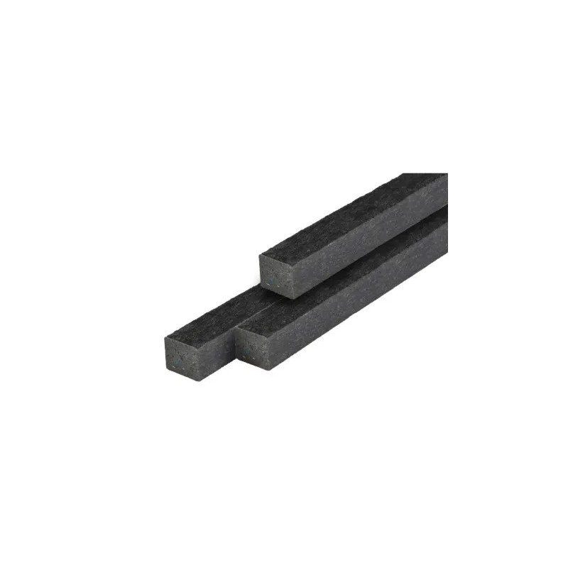 Lambourde / Sous-structure en plastique noir 5,0 x 5,0 x 300 cm