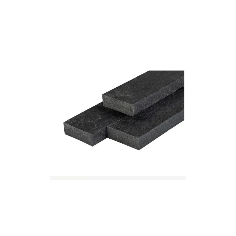 Lambourde / Sous-structure en plastique noir 5,0 x 15,0 x 300 cm