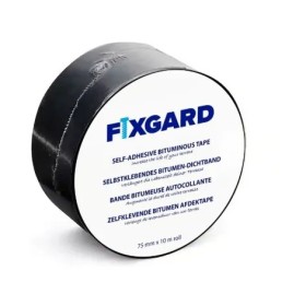 Bande de recouvrement bitumineuse FixGard pour solives en bois – 7,5 cm x 10 m
