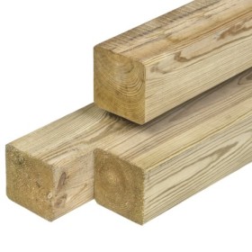Poteau en pin imprégné 8,8x8,8x200 cm, raboté pour vos ouvrages extérieurs