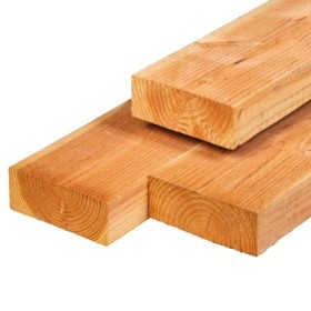 Poutre en sapin de Douglas, non séchée 7.5 x 17.5, Scié finement
