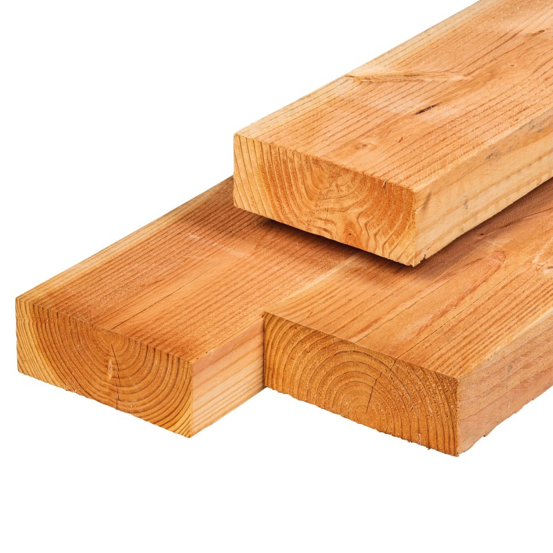 Poutre en sapin de Douglas, non séchée 7.5 x 17.5, Scié finement