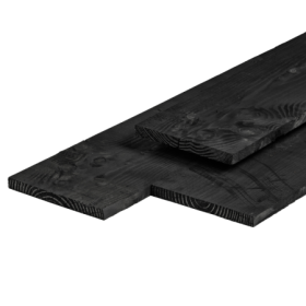 Planche Douglas 2,2 x 20,0 x 300 cm, revêtement noir, sciage fin