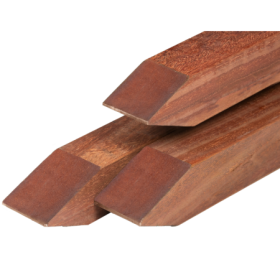 Poteau Angelim vermelho en bois dur 6,5 x 6,5 x 200 cm