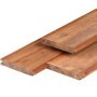 Palplanches en bois dur Angelim vermelho 3,0 x 18,5 x 200 cm rabotées