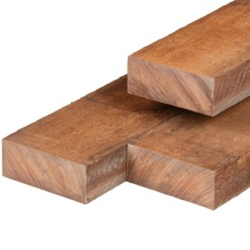 Planche de bois dur Angelim vermelho 5,0 x 10,0 x 200 cm scié fin