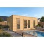 Chalet Marco 17 m² : Design moderne et lignes épurées avec son toit plat