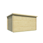 Toit plat & Bois 40 mm : L'excellence de l'aménagement extérieur avec le Chalet Maggie
