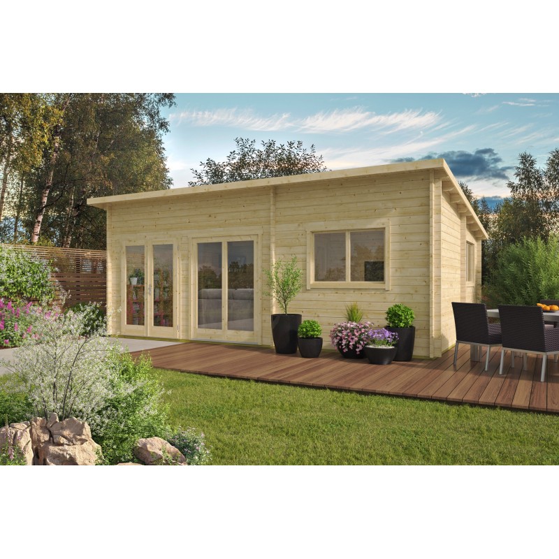 Chalet Moderna 35 m² : Un agencement optimisé et moderne avec ses 4 pièces distinctes