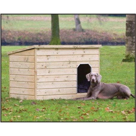 Niche a chien en bois Teckel