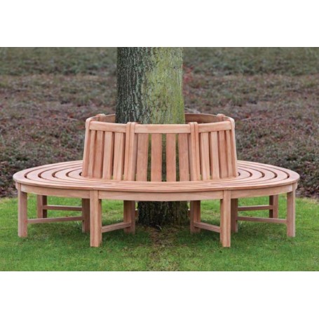 Banc tour d'arbre en teck 