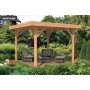 Pavillon / Kiosque de jardin en mélèze douglas abri salon de jardin et spa Kreta 13m2