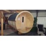 Sauna tonneau en thermowood 400cm
