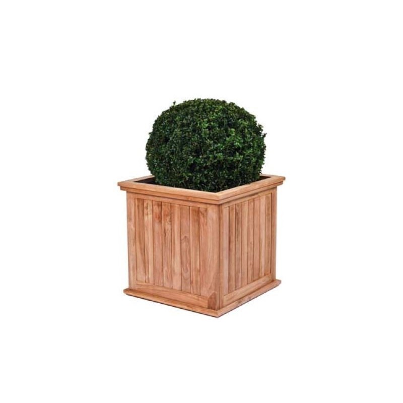 Jardinière en teck L51xl51xH56cm Kalimantan grande