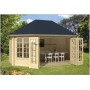 Chalet bois 16m2 hexagonal GUDRUN TUINDECO