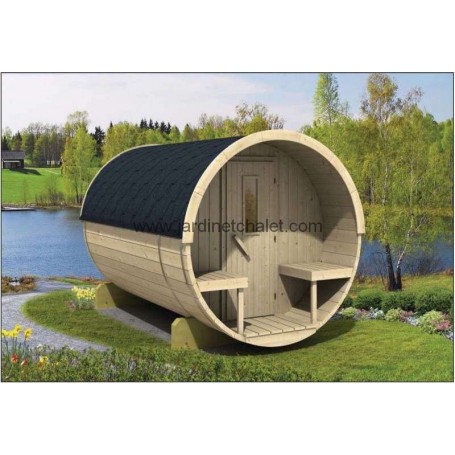 Sauna  tonneau 250cm Barrel TUINDECO