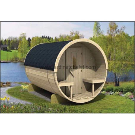 Sauna tonneau 300cm Barrel TUINDECO