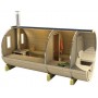 Sauna tonneau en sapin 350cm