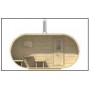 Sauna d'extérieur OVAL 10m2