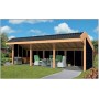 Abri douglas 30m2 Boekelo 900x340cm faitage décalé