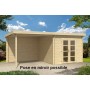 Chalet en bois 18m2 298x582cm HATTEM TUINDECO