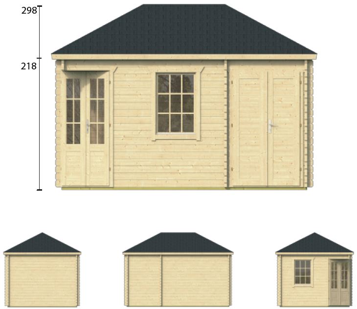 Abri de jardin en bois AGNES de Jardin et Chalet